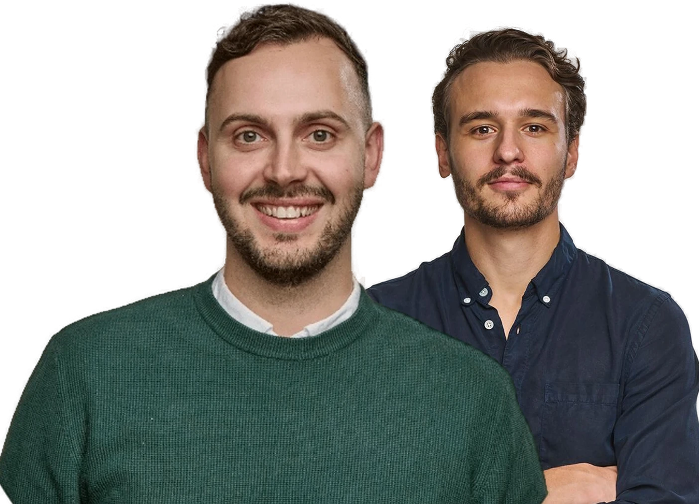 Albert Kilenius och Adam Hammarlund, grundare av Lönsam Tillväxt